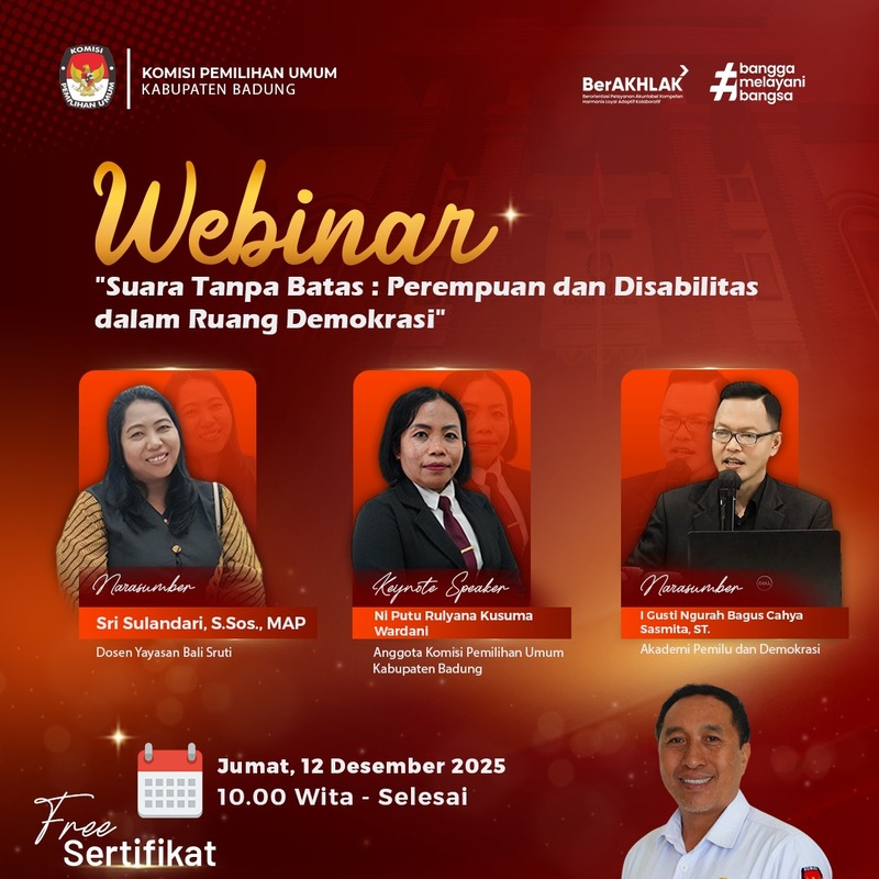 KPU Kabupaten Badung Webinar Desember 2025